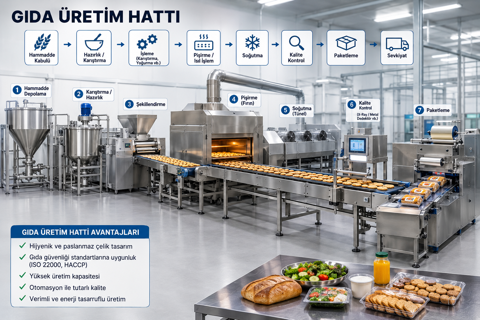 Gıda üretim hattı