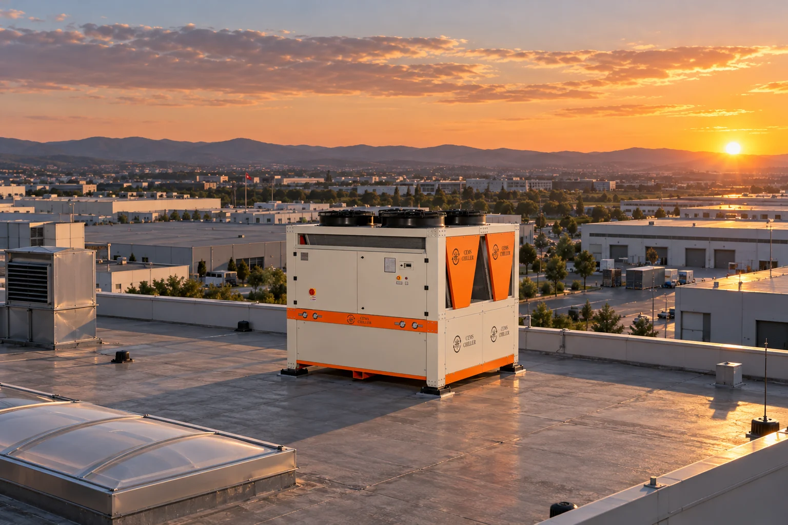 A CEMS Chiller installation in the field